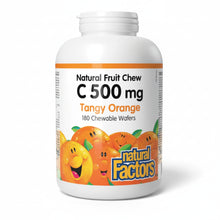 Load image into Gallery viewer, Natural Factors: Vitamin C 500 mg 180 Chewable Wafers