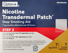 Load image into Gallery viewer, Option+ Nicotine Transdermal Patch - 7 Clear Patches