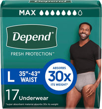 Load image into Gallery viewer, Depend: Men's Maximum Absorbency Underwear