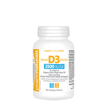Load image into Gallery viewer, Prairie Naturals: Vitamin D3 2500IU Drops & Softgels