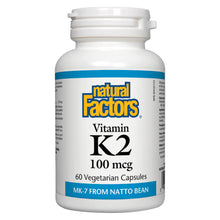Load image into Gallery viewer, Natural Factors: Vitamin K2 100 mcg