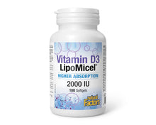 Load image into Gallery viewer, Natural Factors: Vitamin D3 2000IU LipoMicel