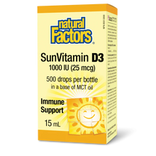 Load image into Gallery viewer, Natural Factors: Vitamin D3 1000 IU