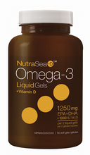 Load image into Gallery viewer, NutraSea: Omega-3 Liquid Gels +D