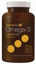 Load image into Gallery viewer, NutraSea: Omega-3 Liquid Gels +D