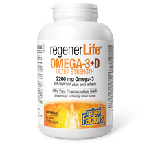 Load image into Gallery viewer, Natural Factors: RegenerLife Omega-3+D Ultra Strength