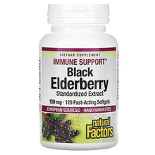 Load image into Gallery viewer, Natural Factors: Black Elderberry 100mg