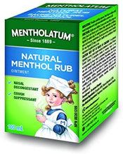 Load image into Gallery viewer, Mentholatum: Natural Menthol Rub
