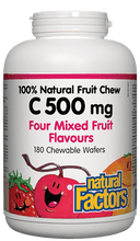 Load image into Gallery viewer, Natural Factors: Vitamin C 500 mg 180 Chewable Wafers