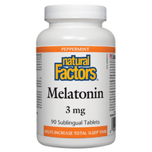 Load image into Gallery viewer, Natural Factors: Melatonin Peppermint Flavour