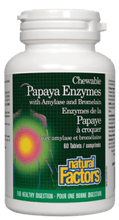 Load image into Gallery viewer, Natural Factors: Papaya Enzymes with Amylase and Bromelain
