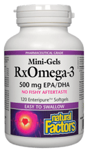 Load image into Gallery viewer, Natural Factors: RxOmega-3 Mini-Gels 500 mg