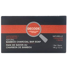 Load image into Gallery viewer, DECODE: Bamboo Charcoal Bar Soap