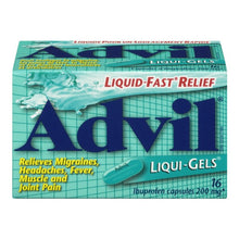 Load image into Gallery viewer, Advil: Regular Strength 200mg Liqui-Gels
