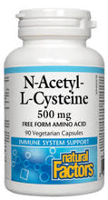 Load image into Gallery viewer, Natural Factors: N-Acetyl-L-Cysteine (NAC)