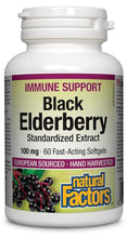 Load image into Gallery viewer, Natural Factors: Black Elderberry 100mg