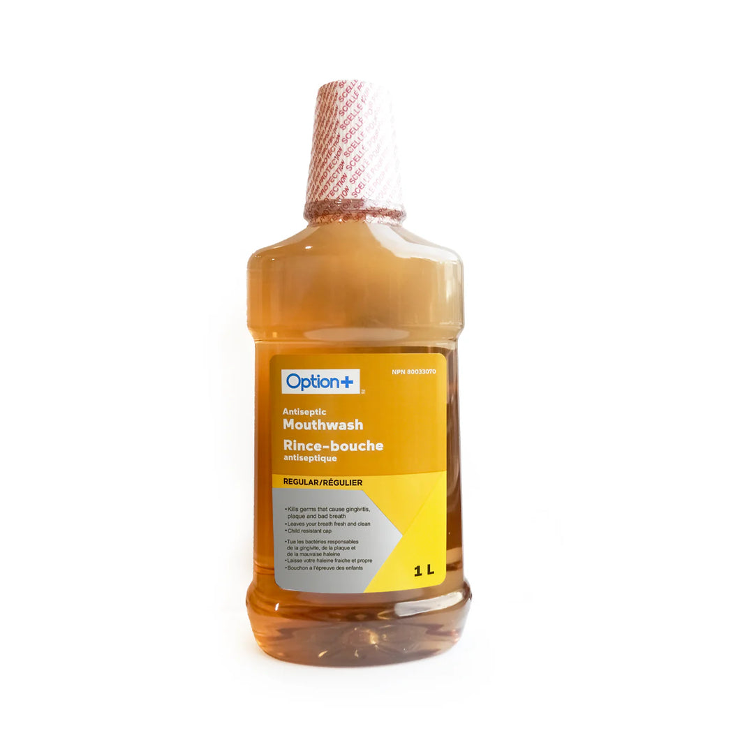 Option+: Antiseptic Mouthwash, Regular | 1 L