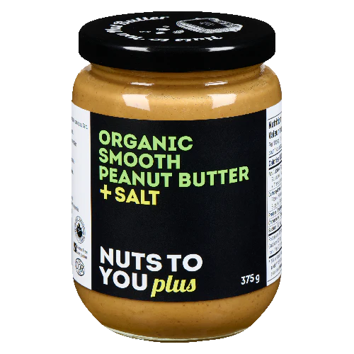 Nuts To You: Organic Smooth Peanut Butter + Salt