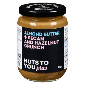 Nuts To You: Almond Butter + Pecan and Hazelnut Crunch
