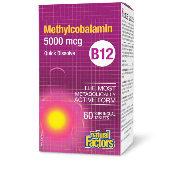 Natural Factors: B12 Methylcobalamin 5000 mcg