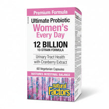 Load image into Gallery viewer, Natural Factors: Women's Multi Probiotic 12 Billion Live Probiotic Cultures
