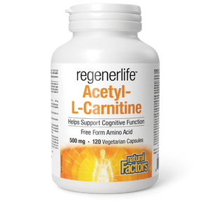 Natural Factors: Regenerlife Acetyl-L-Carnitine 500 mg