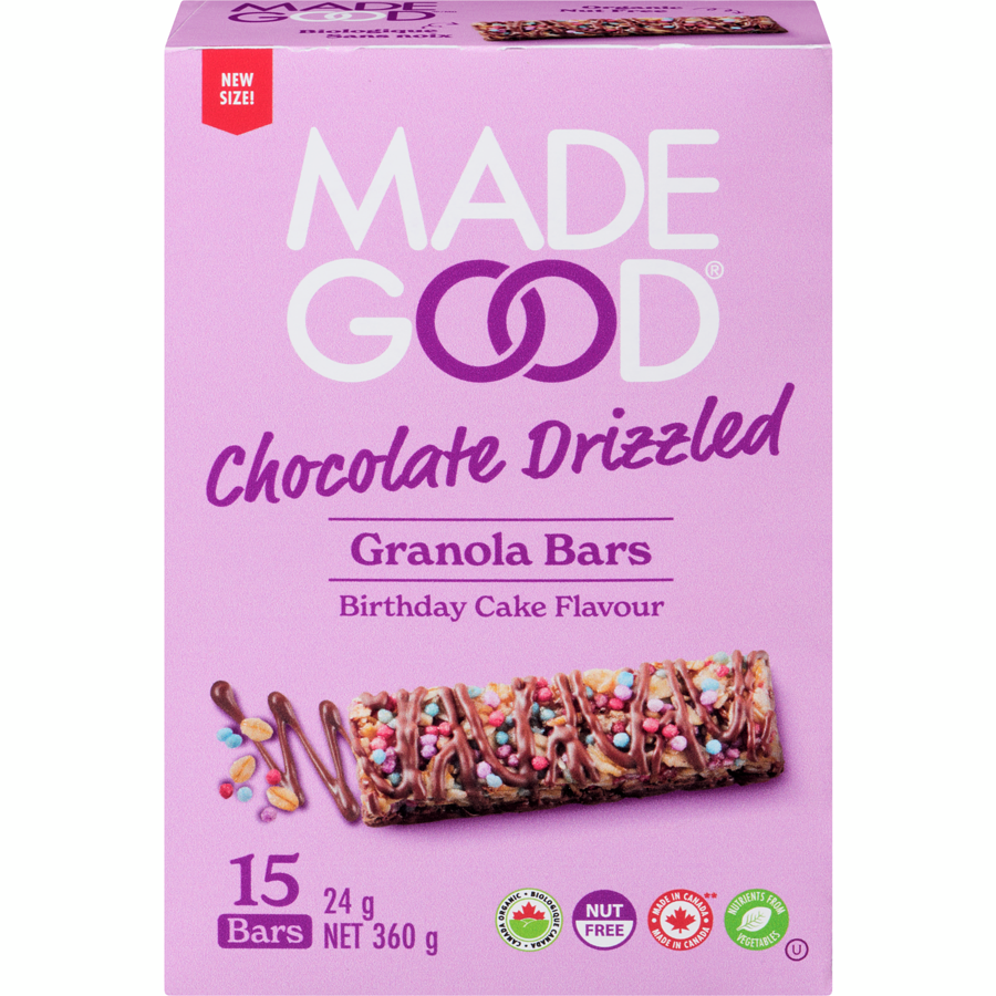 MadeGood: Chocolate Drizzled Granola Bar