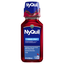 Load image into Gallery viewer, Vicks: Nyquil Cold &amp; Flu Nighttime Relief
