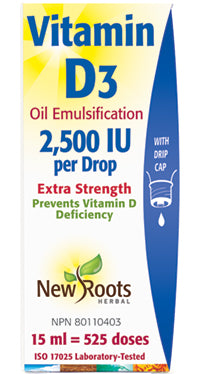 New Roots: Vitamin D3 2500IU Extra Strength