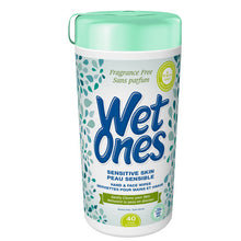 Load image into Gallery viewer, Wet Ones: Antibacterial Hand &amp; Face Wipes - 40 Count
