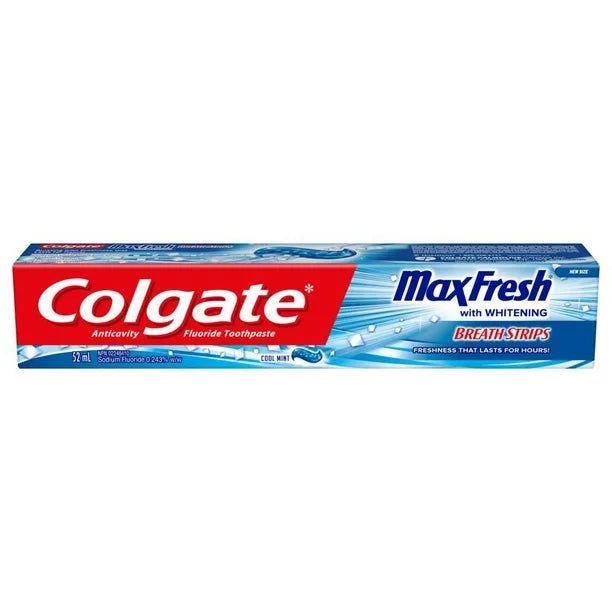 Colgate: Max Fresh Toothpaste with Whitening Breath Strips