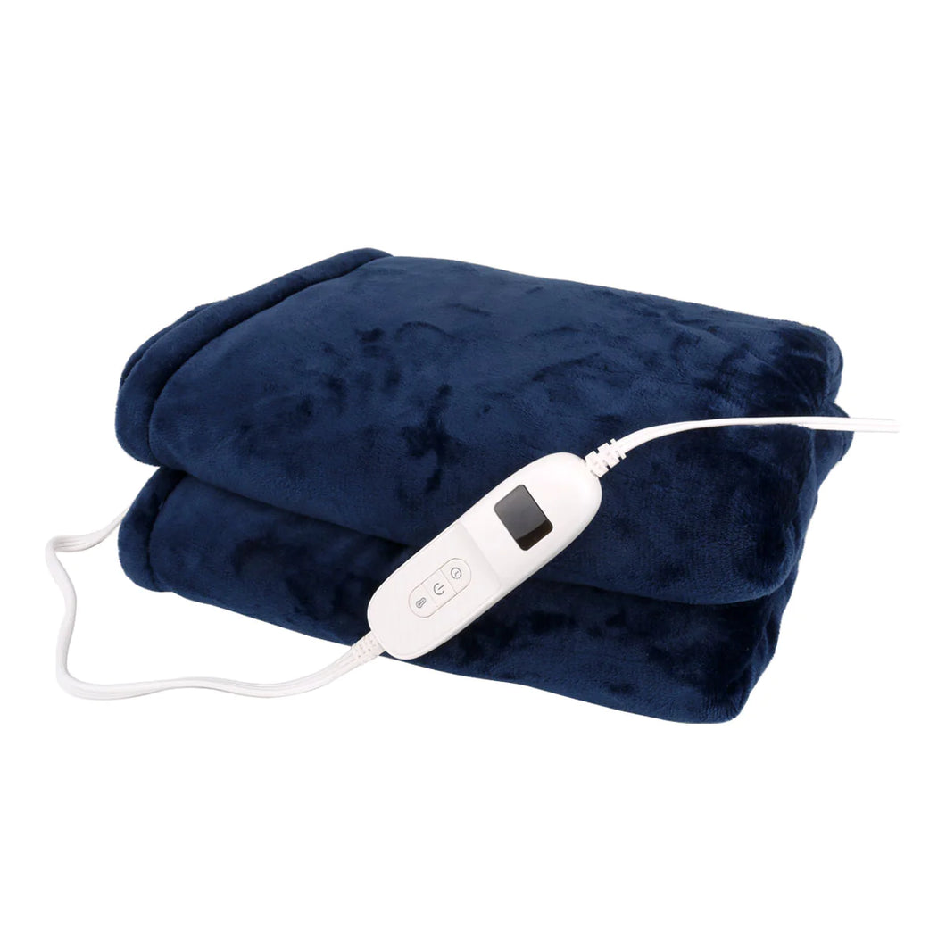 Relaxus: Heated Sherpa Throw Blanket