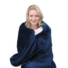 Load image into Gallery viewer, Relaxus: Heated Sherpa Throw Blanket
