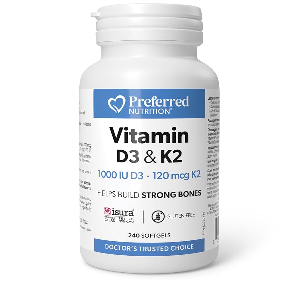 Preferred Nutrition: Vitamin D3 & K2 1000IU