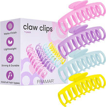 Load image into Gallery viewer, Framar: Claw Hair Clips 4pk
