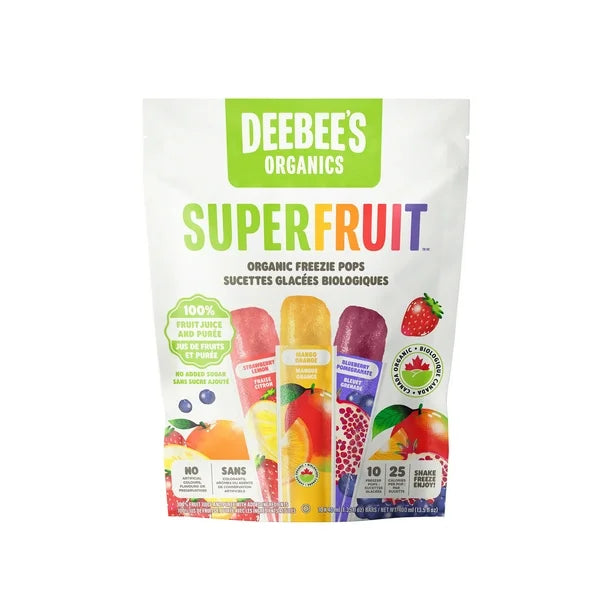 Deebee's: Organic Superfruit Freezie Pops