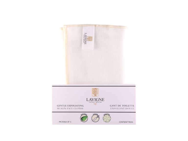 LaVigne: Natural Skincare Gentle Exfoliating Muslin Face Cloths