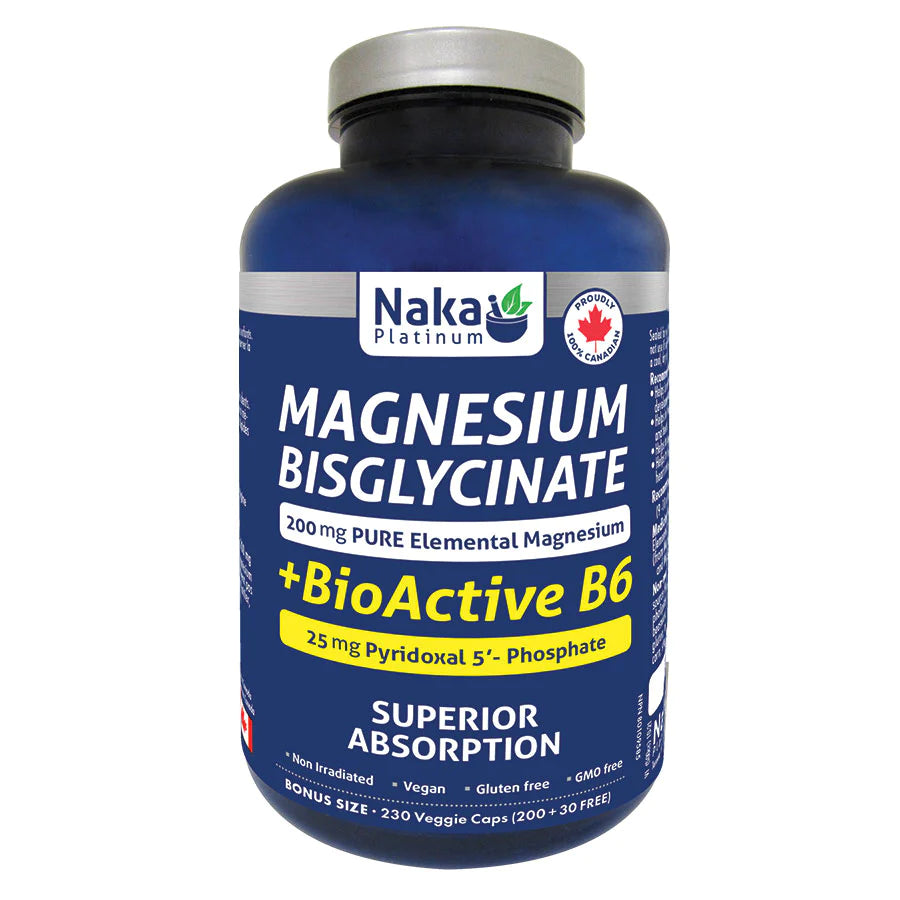 Naka: Magnesium Bisglycinate + BioActive B6
