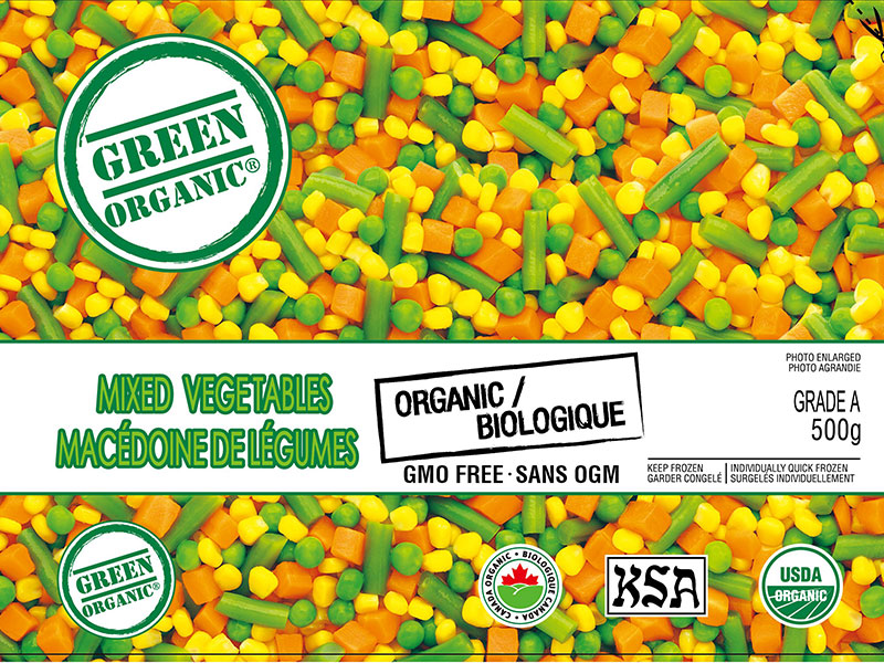 Green Organic: Frozen Mixed Vegetables