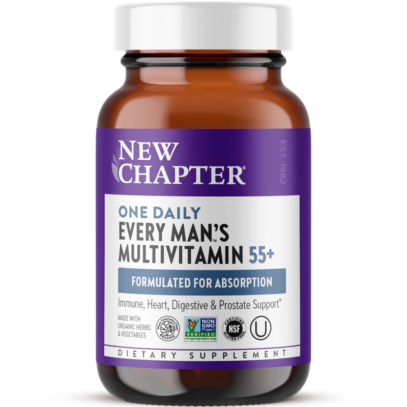 New Chapter:  Every Man's One Daily 55+ Multivitamin