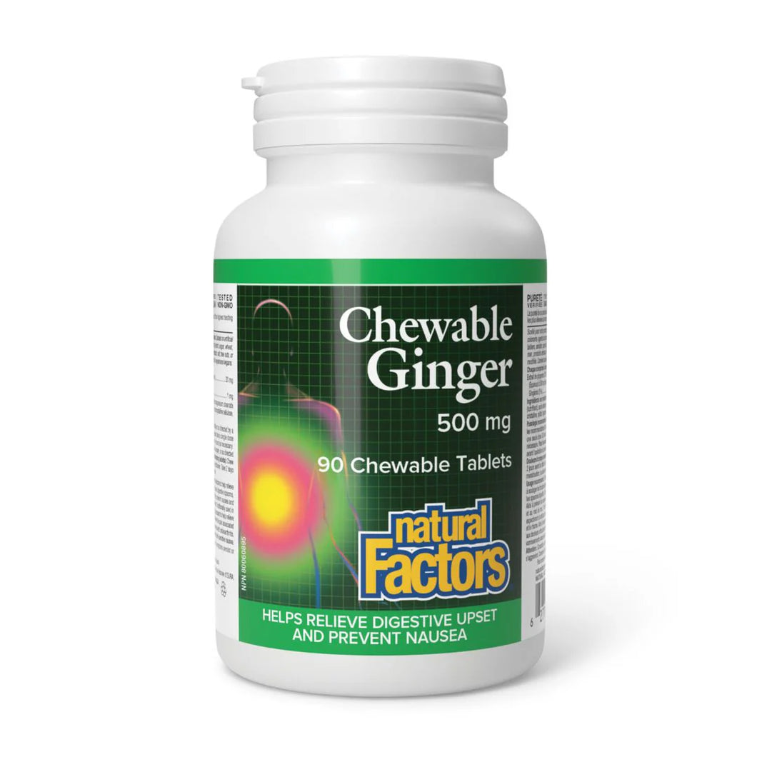 Natural Factors: Chewable Ginger 500mg