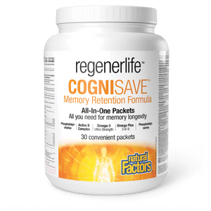 Natural Factors: Regenerlife CogniSave Memory Retention Formula Packs