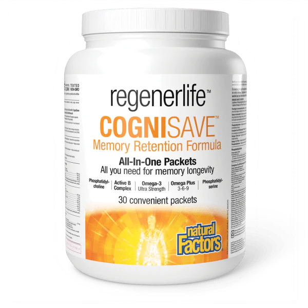 Natural Factors: Regenerlife CogniSave Memory Retention Formula Packs