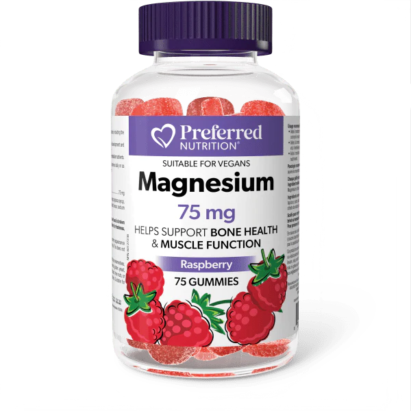 Preferred Nutrition: Magnesium 75 mg Gummies