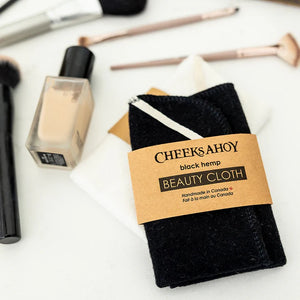 Cheeks Ahoy: Black Hemp Beauty Cloth