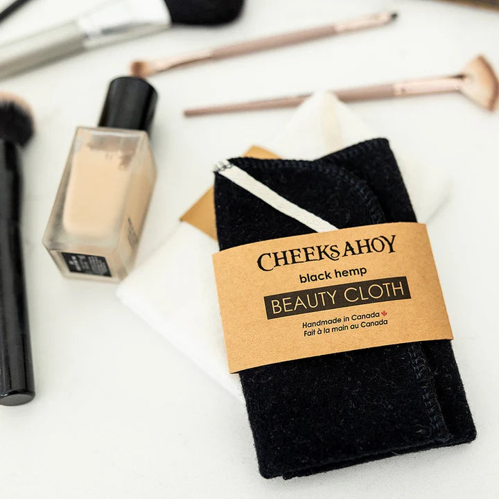 Cheeks Ahoy: Black Hemp Beauty Cloth
