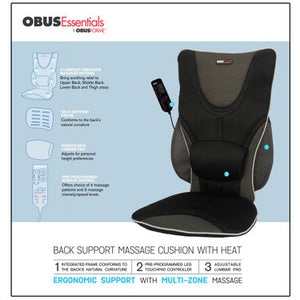ObusForme: Back Support Massage Cushion with Heat