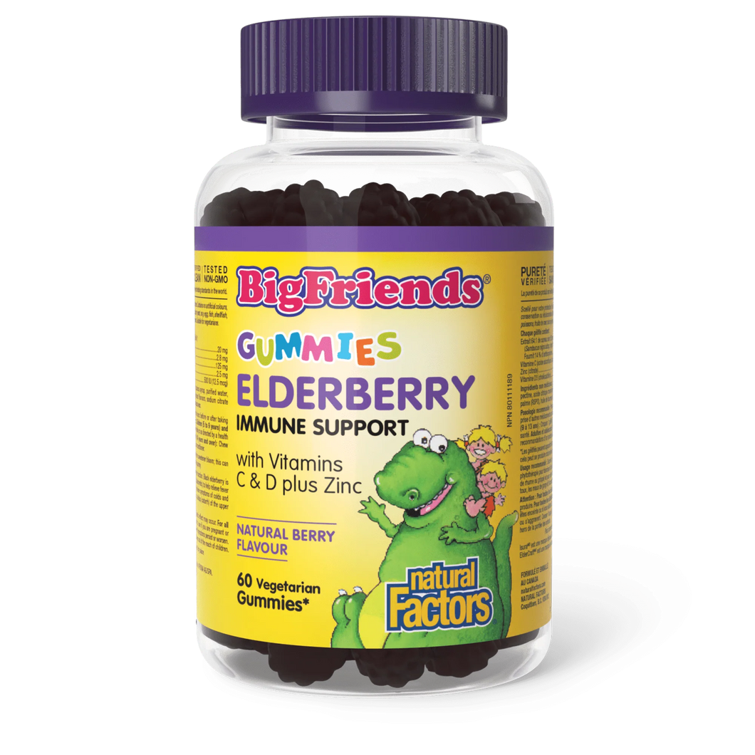 Natural Factors: Elderberry Gummies with Vitamins C & D plus Zinc