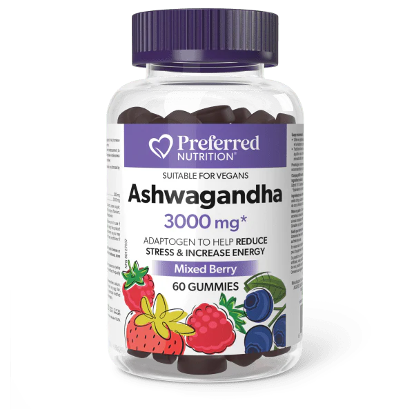 Preferred Nutrition: Ashwagandha Gummies 3000mg