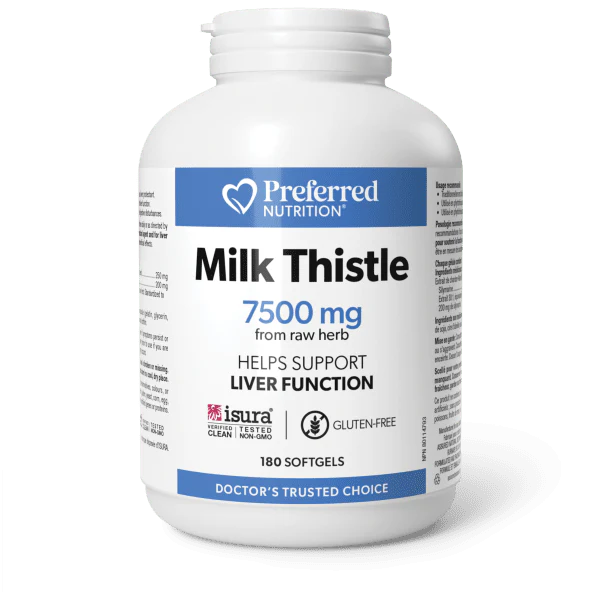 Preferred Nutrition: Milk Thistle 7500 mg